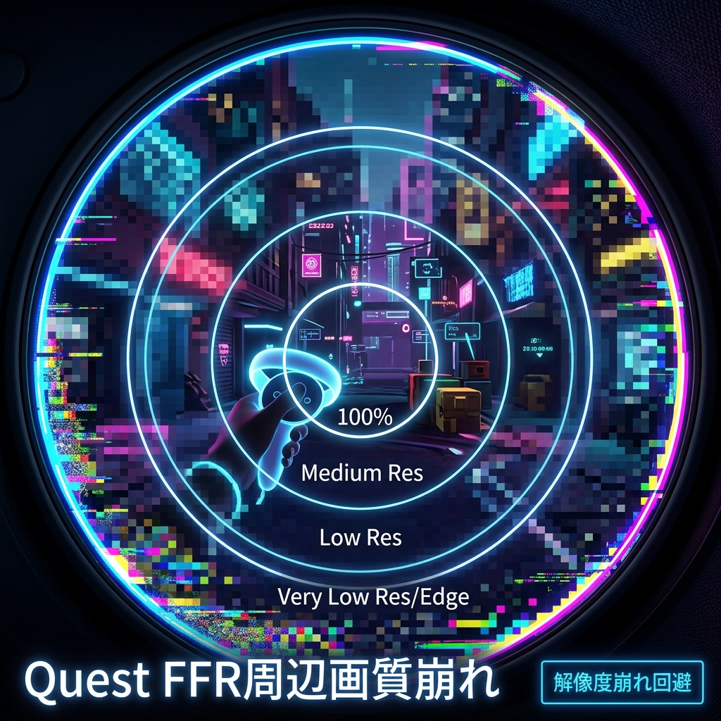 Countermeasures for the phenomenon where peripheral image quality deteriorates drastically with Meta Quest's FFR (Fixed Foveated Rendering)