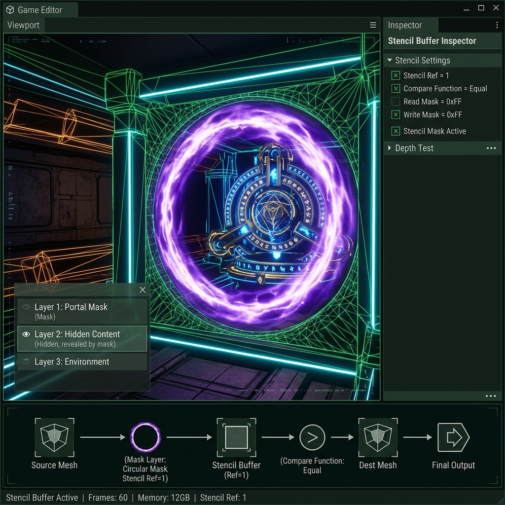 Renderer solution when mask expression by URP stencil buffer is not reflected in Shader Graph