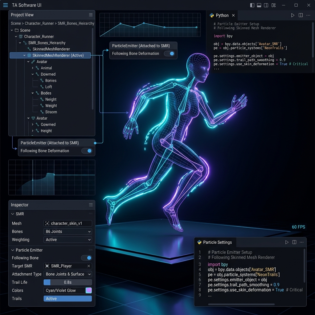 Animation tracking failure bug and countermeasures when emitting particles from Skinned Mesh Renderer