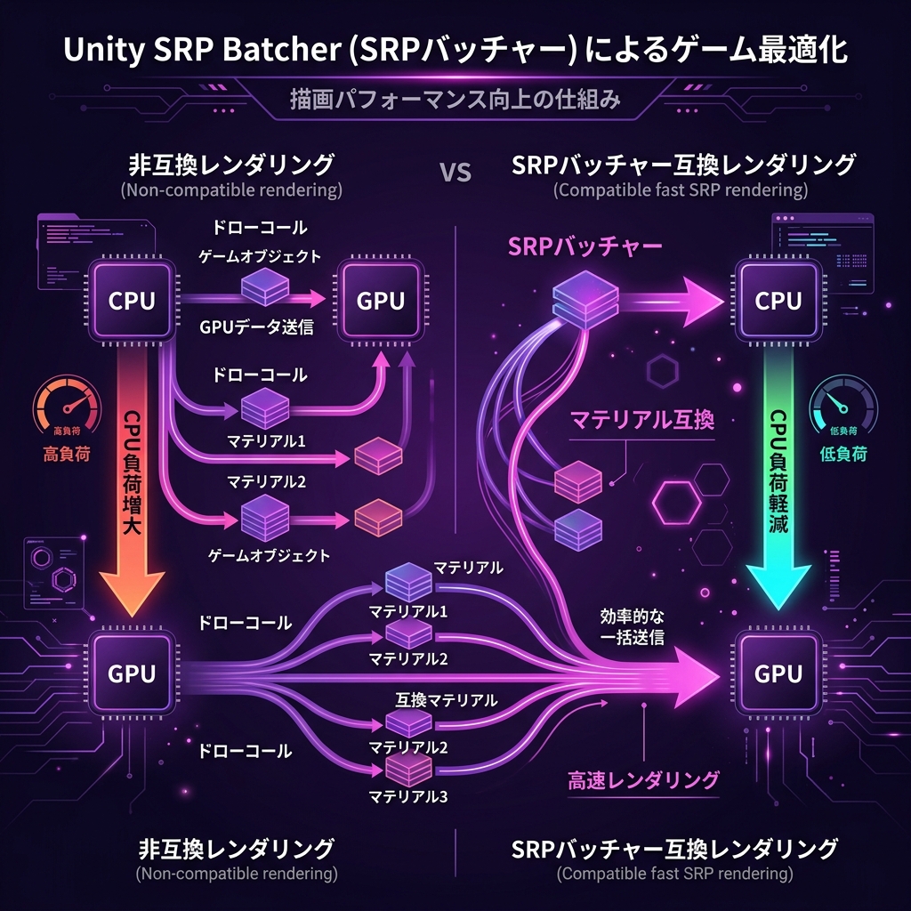 Static Batching concept infographic diagram