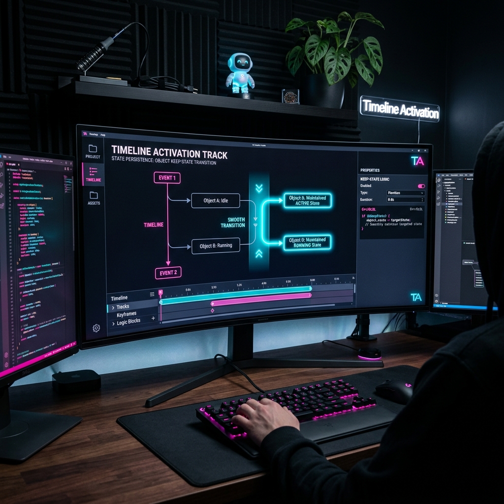 A bug where the active state of the game object controlled by the Activation Track is reset and returned to its original state after the Timeline has finished playing.