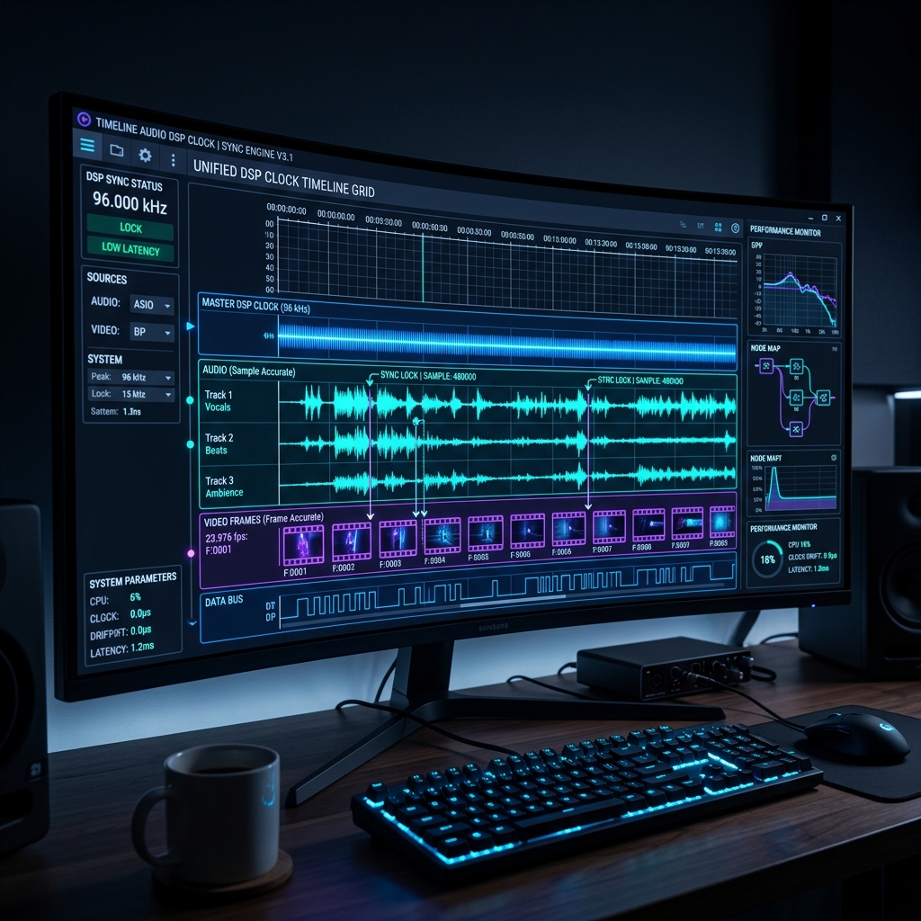 A bug in Timeline where the BGM/SE of Audio Track is out of sync with the video due to a drop in the game's frame rate.