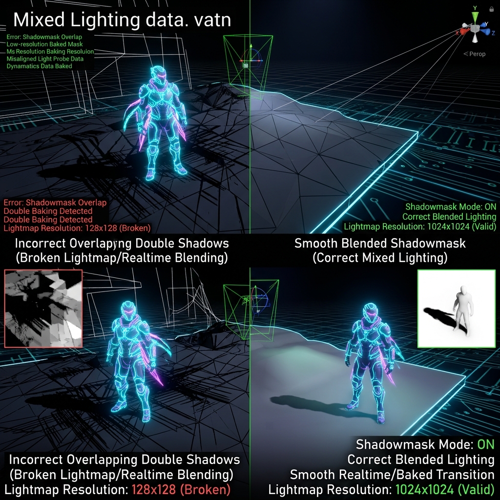 Countermeasures for the bug where shadows are double darkened with Unity URP's Mixed Lighting and light leak (Shadow Leak)